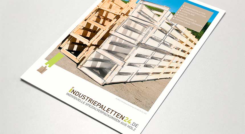 Kuntz Sägewerk, Industriepaletten24, Broschüre