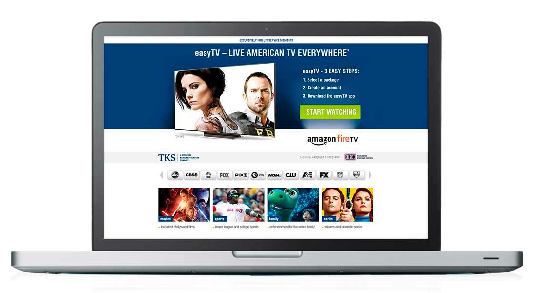 TKS Cable Landingpage fireTV